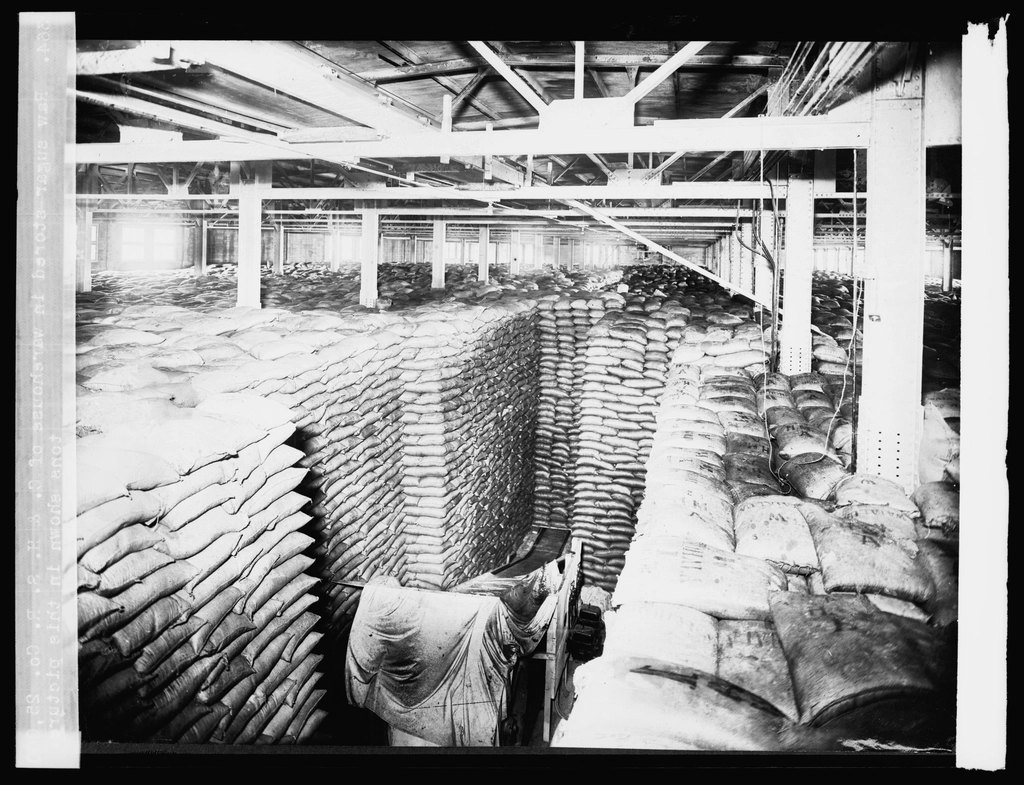 Raw sugar stored warehouse C