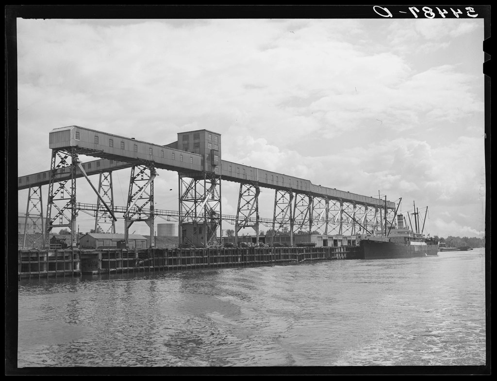 Loading dock flour mill. Port