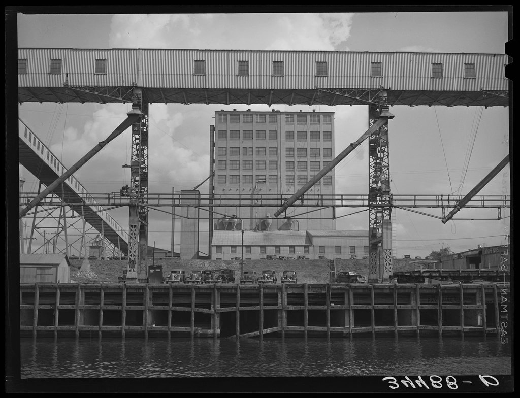 Loading dock flour mill. Port